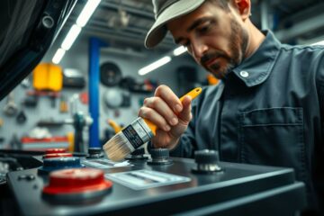 Anwendung von Polfett im Kfz-Bereich