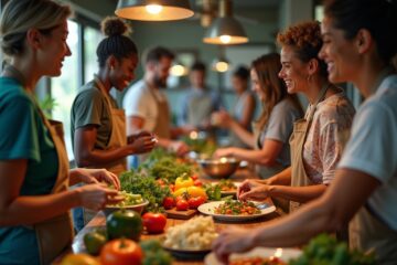 Community-Küchen: Teilen von Rezepten und Freude