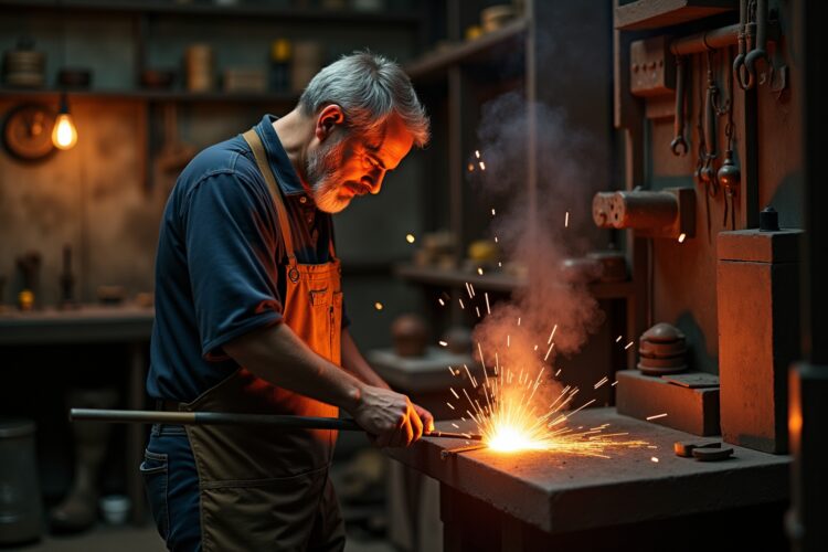 Handwerkskunst in der Werkstatt: Metalle bearbeiten