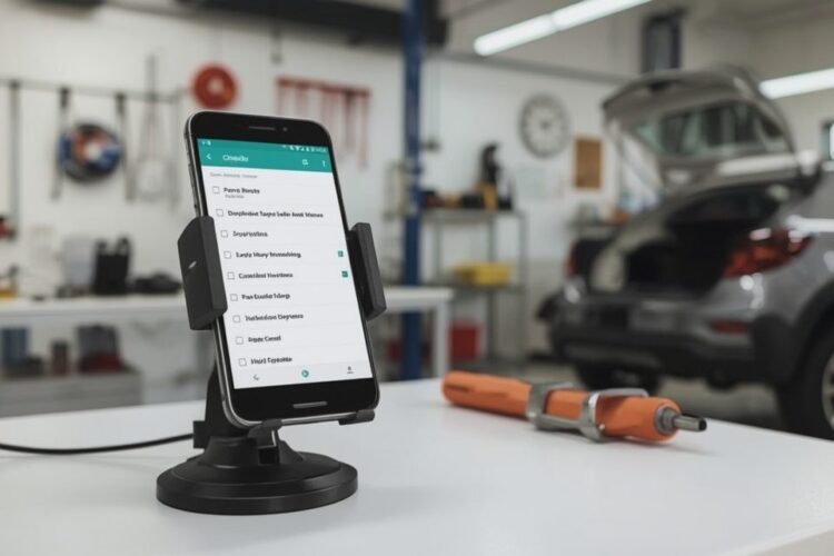 Gebrauchtes Smartphone für die Werkstattplanung