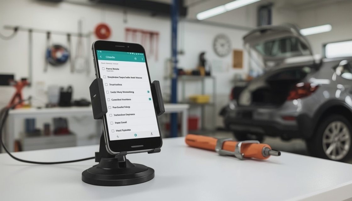 Gebrauchtes Smartphone für die Werkstattplanung